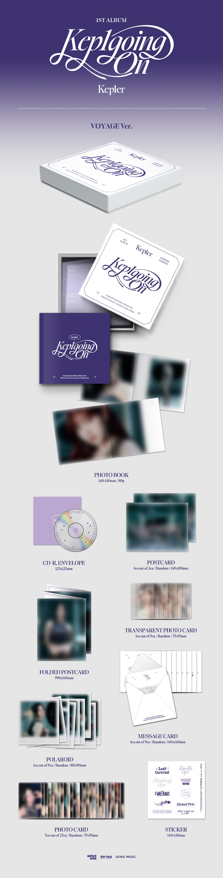 Kep1er(케플러) - 1st Album [Kep1going On] (Limited Edition VOYAGE Ver.)