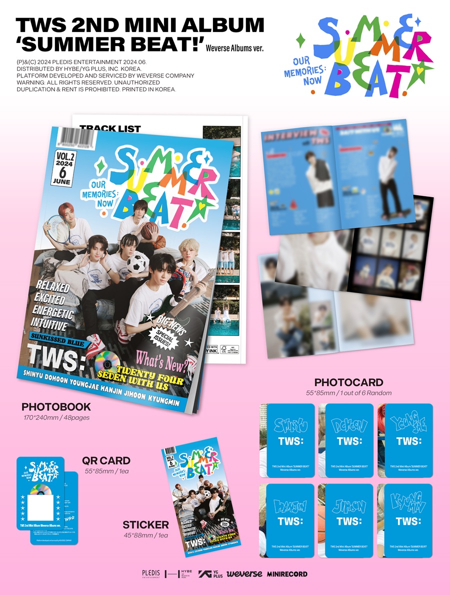 TWS(투어스) - 2nd Mini Album 'SUMMER BEAT!' Weverse Albums ver.